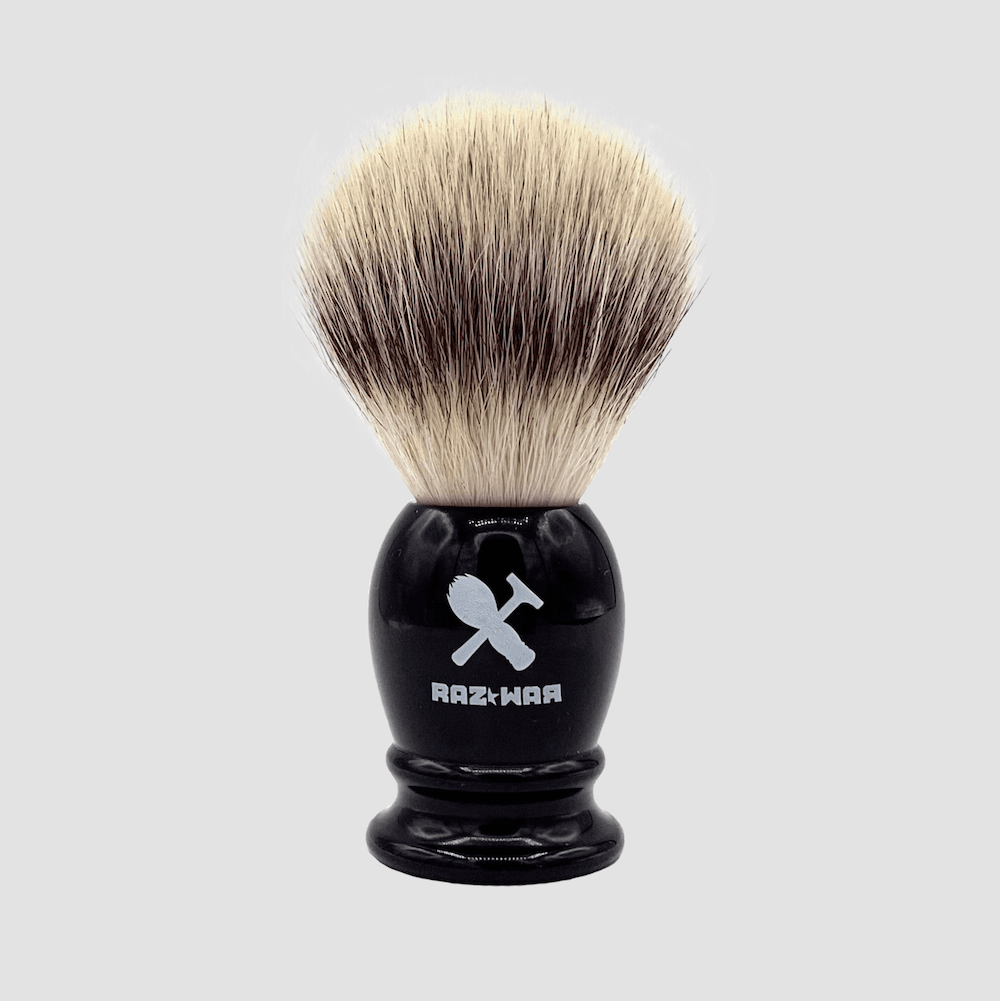 Blaireau Silver Tip en fibres synthétiques